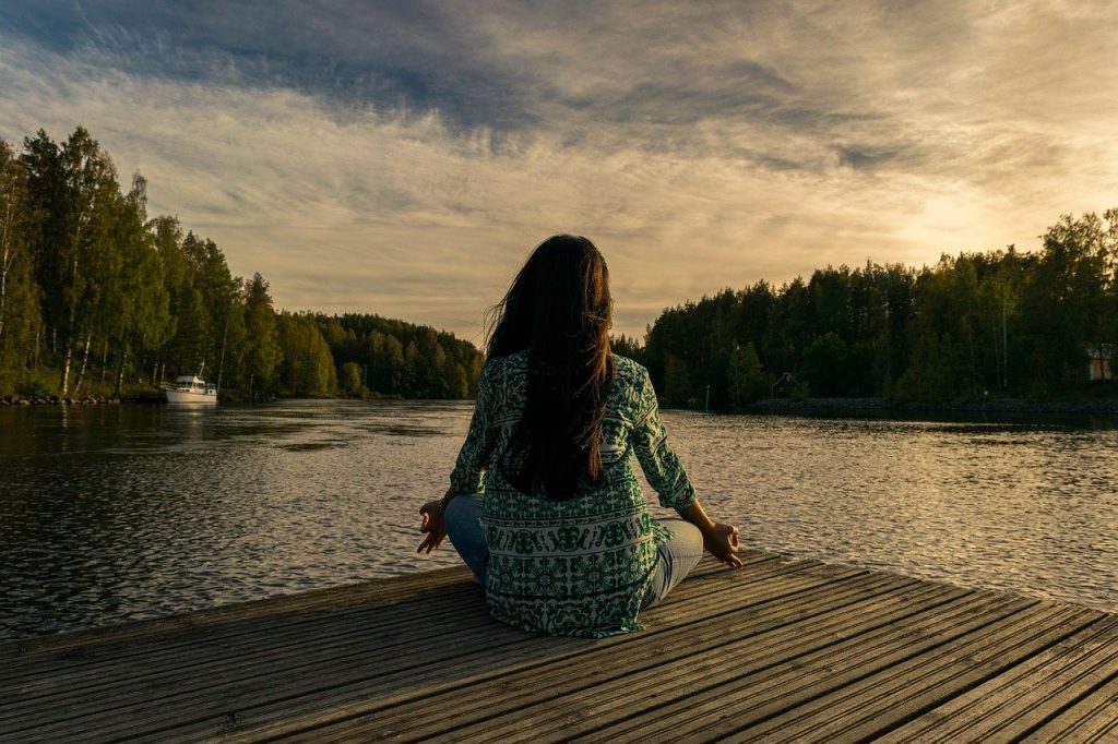 wellness routine through yoga