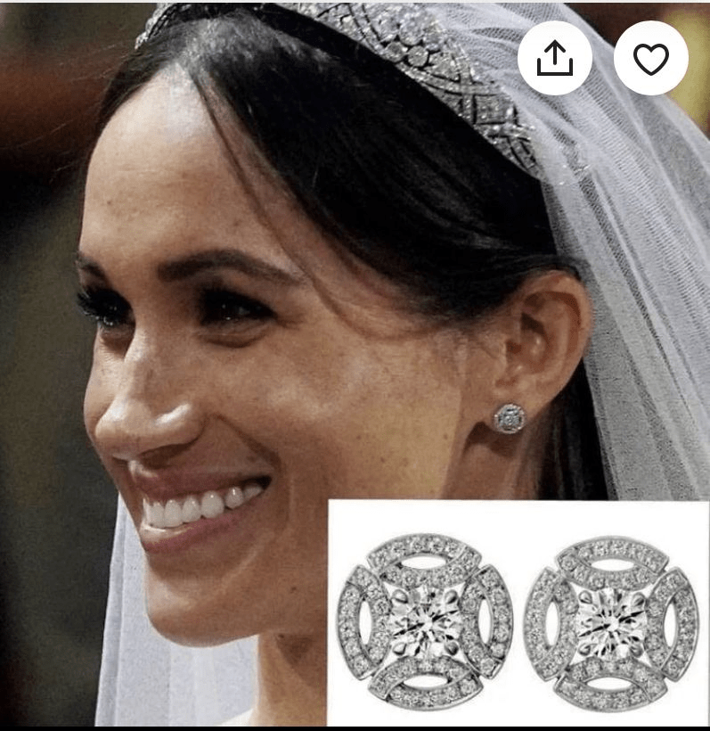 Alexandra’s Wedding Glow in Solitaire Earrings