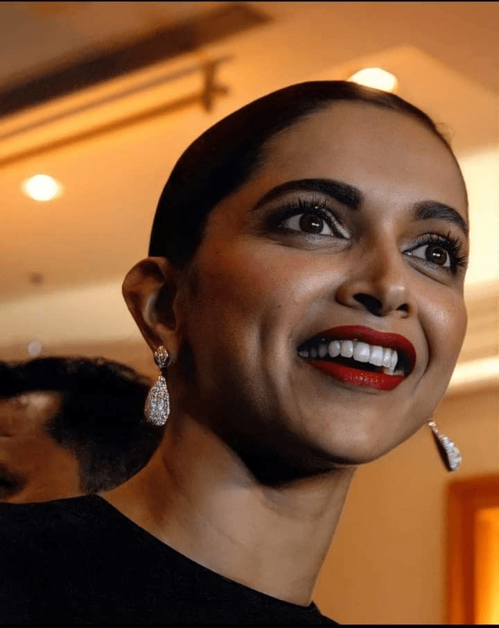 Deepika Padukone’s Party Charm in Solitaire Earrings