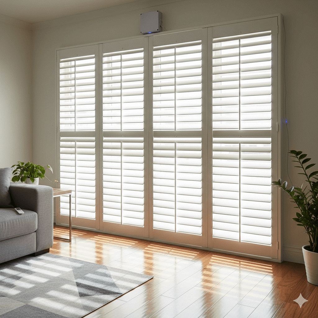 Smart & Motorised Plantation Shutters in Melbourne