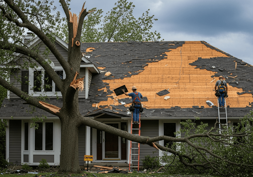 Roof Repairs After Storm Damage of Melbourne Homeowners